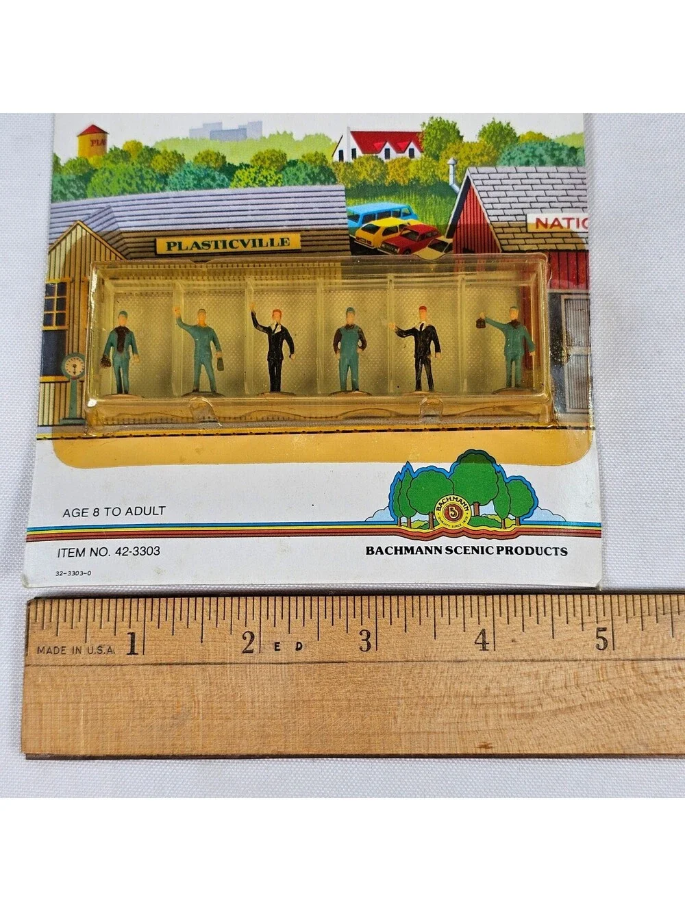 Bachmann Mini-People Train Crew HO Scale Hand Decorated Figures 42-3303 Vintage